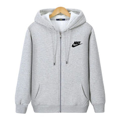 Hazel Grey Zipper Hoodie!