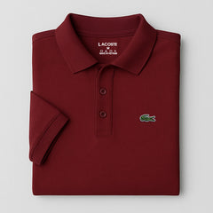 Maroon Basic Lacoste Polo T-Shirt!