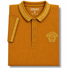 Bronze Color Versace Polo T-Shirt!