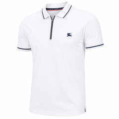 White Burberry Textured Dri-Fit Polo!!