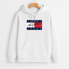 White Pull Over Hoodie!
