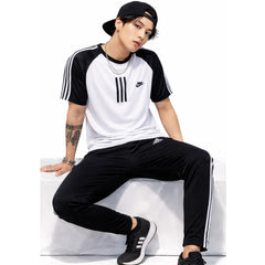 White & Black Adidas Shirt+Trouser Track Suit!!